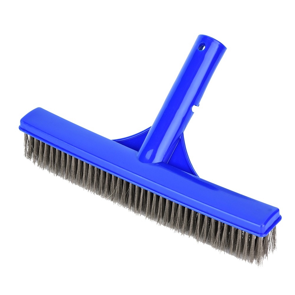 1Pc Swimming Pool Wall Brush With Steel Wire Bristles For Spa Pond Cleaning