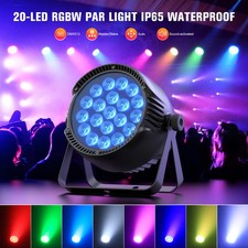 300W IP65 Waterproof LED Par Light 20x15W RGBW Outdoor Stage Lights DJ Party