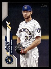 Adrian Houser 2020 Topps #399 Milwaukee Brewers Baseball *033