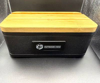Bamblock Bluetooth Speaker with Wireless Charger with Bamboo Top New in Box