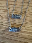Personalized “SAM” Initials Sterling Silver Necklace Bracelet Set W Pearls — photo 4