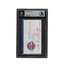 Stan Van Gundy Autographed Signed Pistons President Coach Business Card Beckett