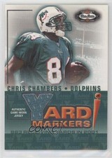 2002 Fleer Box Score Yard Markers Memorabilia Chris Chambers 1gg9