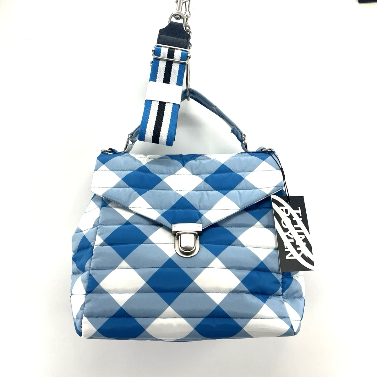 Polyester Exterior Shoulder Bag Checkered Bags & Handbags for