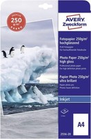 Zweckform Papier 2556-20 Premium Photo Papier HochgläNzend A4 250G 20 Blatt