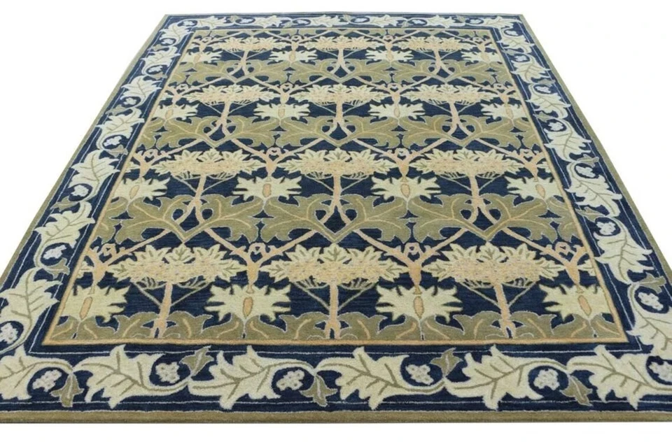 100% Wool Area Rugs Hand Tufted Nz Wool Rug, Modern Handmade Tufted - Image 3 of 4