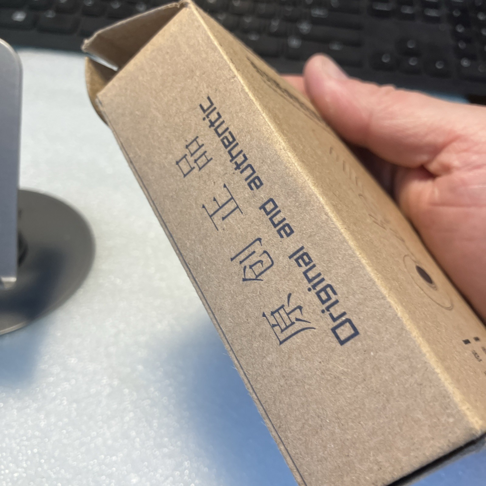 NEW Phone Stand for Desk; Double-Axis 360 Degrees Phone Holder, Gun Metal Color.