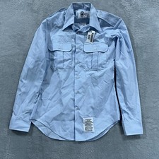USAF Men s Shirt 14-1/2x34 Blue 1550 Long Sleeve Dress Service Uniform