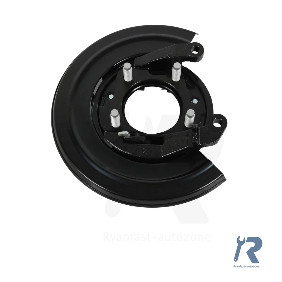 Placa de respaldo de freno trasera izquierda + derecha cargada para Ford serie F 2005-2012 926-272 Foto 2 de 4