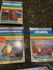 Intellivision Game Lot 22 Mattel Imagic Coleco Manuals Multiplayer Sports Arcade