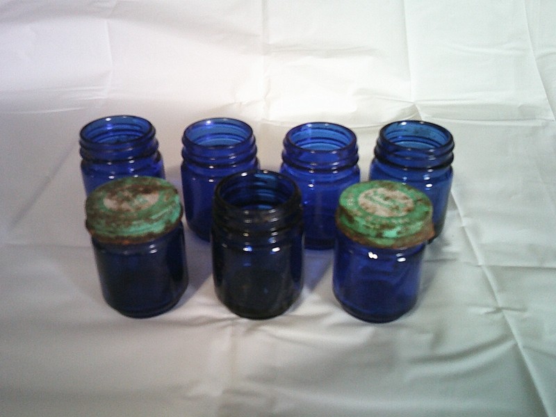 Vintage Vicks Medicine Jars Set of 7