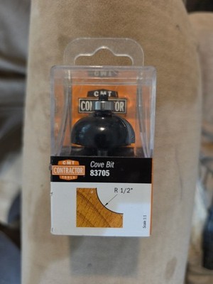 1/2'' Radius Cove Edge Forming Router Bit - 1/4'' Shank CMT 83705