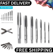 7pc Metric Thread Tap Set HSS Tapping Tool Set M3 M4 M5 M6 M8 M10 M12 Hand Taps,
