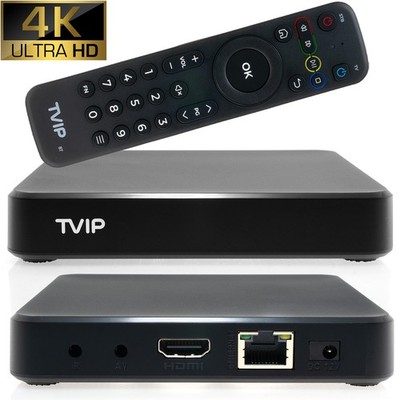 TVIP S-Box v.605 SE IPTV 4K HEVC HD Multimedia Stalker Streamer
