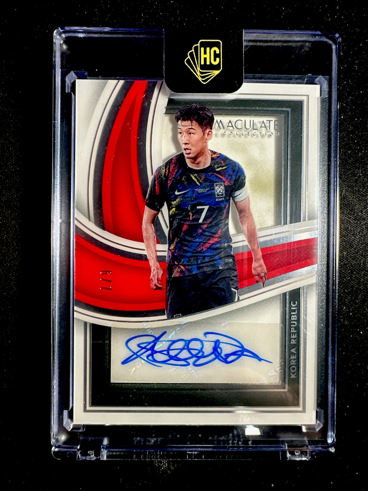 2023-24 panini immaculate heung min son Auto #6/7 - Korea