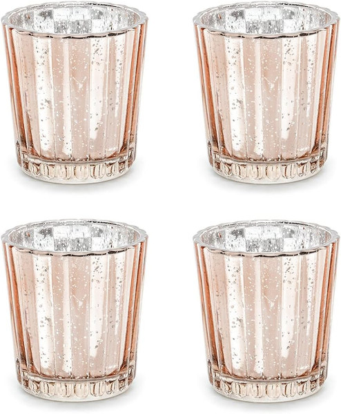Teelichthalter Glas 5,5X6Cm Kerzenhalter Windlicht Kerzenglas TeelichtgläSer 4Er-image