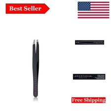 Compact Stainless Steel Precision Tweezers - Ideal for Makeup Artists and DIYers