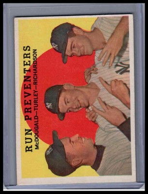 1959 Topps Bob Turley Gil McDougald Bobby Richardson #237 - Run Preventers NY