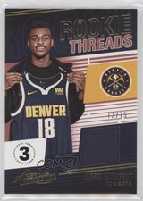 2018-19 Absolute Memorabilia Rookie Threads Level 3 72/75 Jarred Vanderbilt p7i