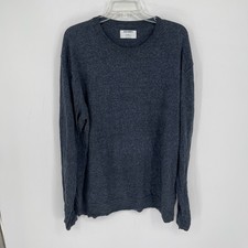 Old Navy Men's Blue Long Sleeve Crewneck Relaxed Pullover Knit Sweater Size XL