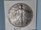 2005 Circulated Walking Liberty Silver Eagle Pale Rose Tone