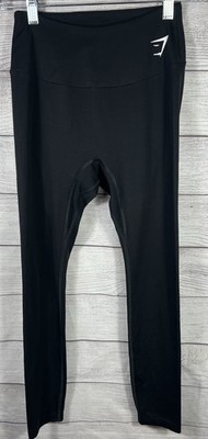 Gymshark Leggings Womens Small Black High Rise Ankle Yoga Gym Athletic Pants