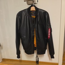 Alpha Industries / M-1 Bomberjacke / kunst Leder / Gr. M / Neu