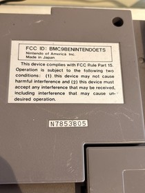 Nintendo NES-001 Console With Game And 2 Controllers