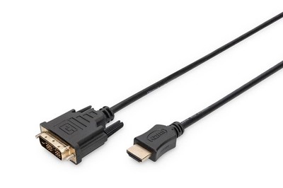 DIGITUS HDMI Adapterkabel - Typ-A zu DVI-D (18+1) - Full HD - 2m - Single Link -