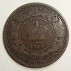 1864 New Brunswick Large Cent — photo from another recent sale