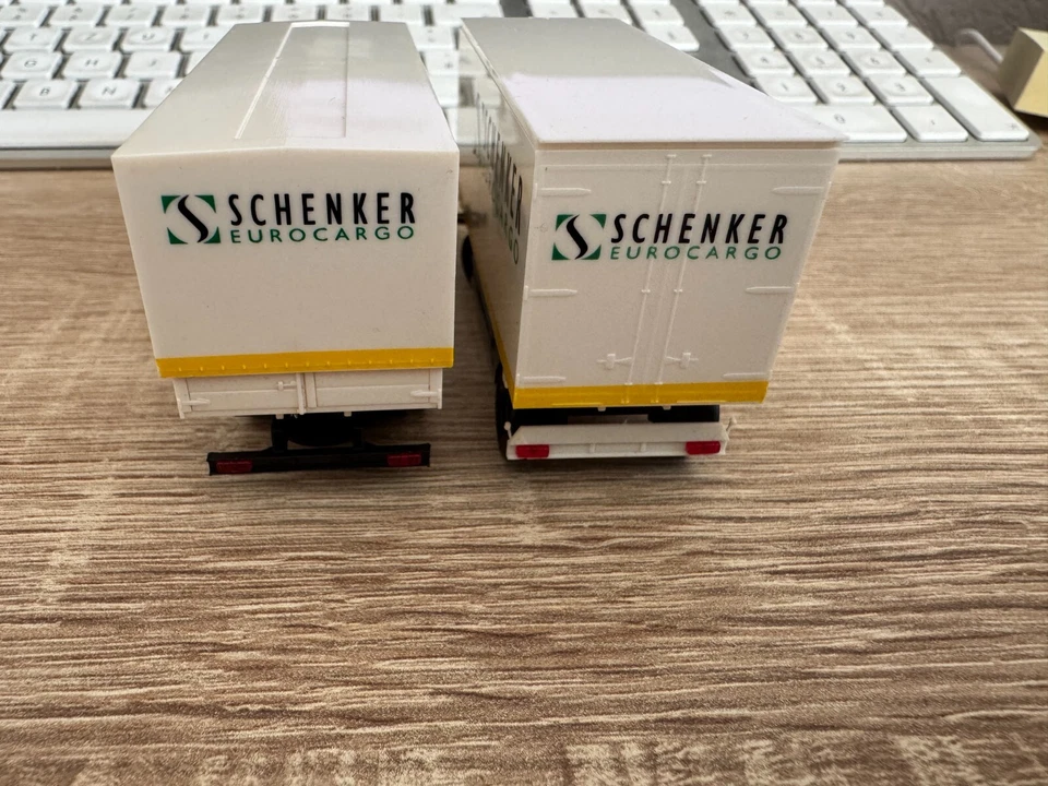 AWM 1:87 MAN Schenker Eurocargo Camion Buone Condizioni Senza OVP - Immagine 4 di 4