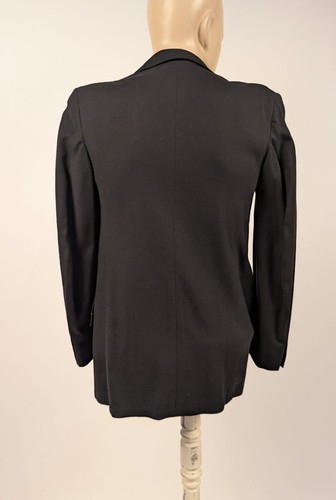 ANTIQUE 1930’S BLACK SUIT JACKET W SATIN LAPELS BY FASHION BILT - Picture 3 of 5
