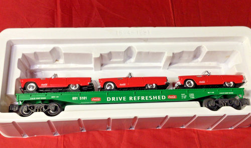 K-Line K694-5101 Coca-Cola Auto Loader w/ (3) Ford T-Birds Mint!!!