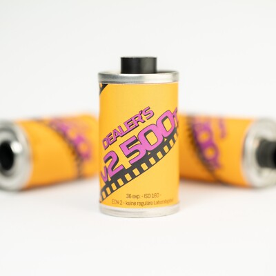 Dealer's V2 500T, RESPOOLED Kodak Vision 2, 35mm Analog Film, Motion Picture, 3