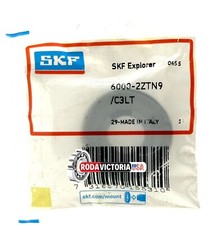 SKF 6000 ZZ TN9 C3 LT DEEP GROOVE BALL BEARING, METAL SHIELDED 10x26x8mm