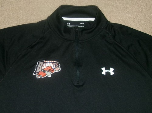 Rare AUTHENTIC Black BUFFALO BANDITS Under Armour JACKET L/Large Stitched NLL - Picture 2 of 3