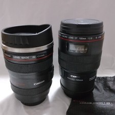 Canon Camera Lens  Caniam Lens Mug with Stainless Steel Insert with Lid Travel