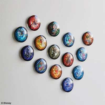 Kingdom Hearts Glass Magnet 1x OVP Blindbox Zufällig Square Enix