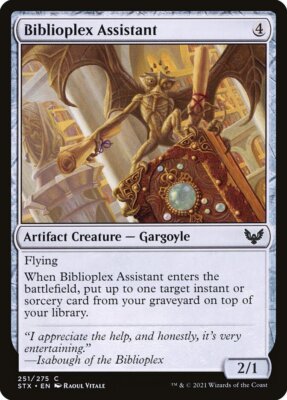 MTG Biblioplex Assistant (251/447) Strixhaven School of Mages NM