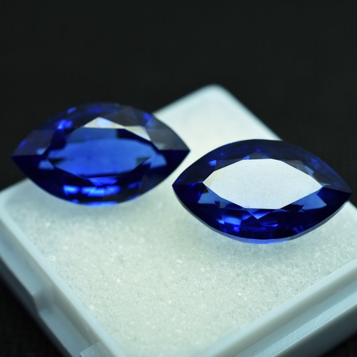 20 Ct Natural Blue Sapphire Certified Gemstone Loose Marquise Shape