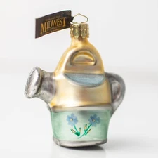 Midwest of Cannon Falls Gardening Watering Can Glass Ornament