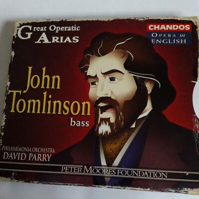 JOHN TOMLINSON BASS GREAT OPERATIC ARIAS CD +BOOK DAVID PARRY PHIL ORCH MOZART