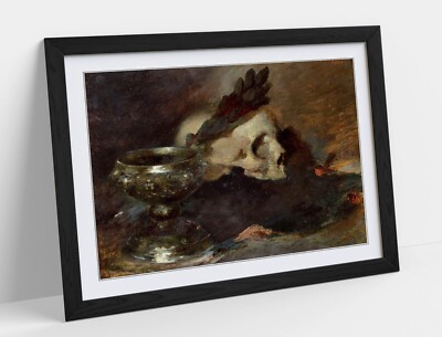 MEMENTO MORI BY MAX SLEVOGT - GERAHMTER KUNST POSTER PAPIERDRUCK