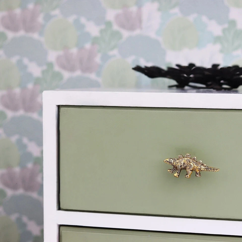 Decorative Golden Dinosaur Aluminium Dresser Knobs Pack of 2 - Image 3 of 3