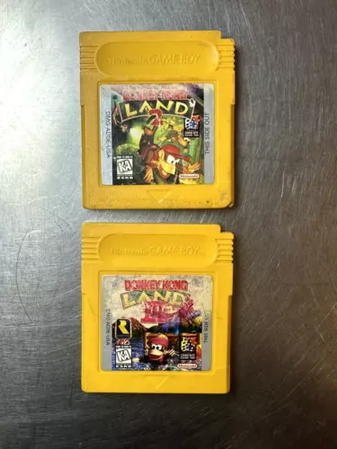 Gameboy Lot of 2 Donkey kong land 2 Donkey Kong Land III 3 NOT TESTED.