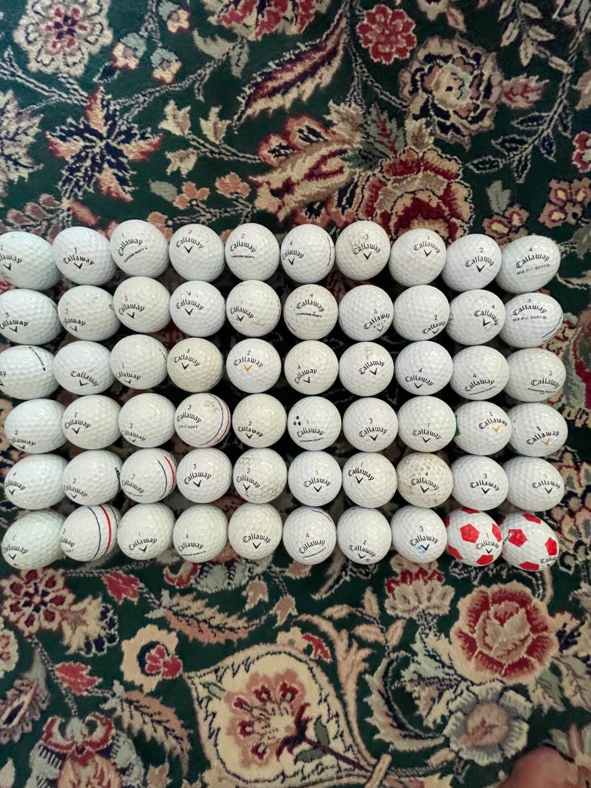 60 white Callaway golf balls from the Golf Capital of America eBay