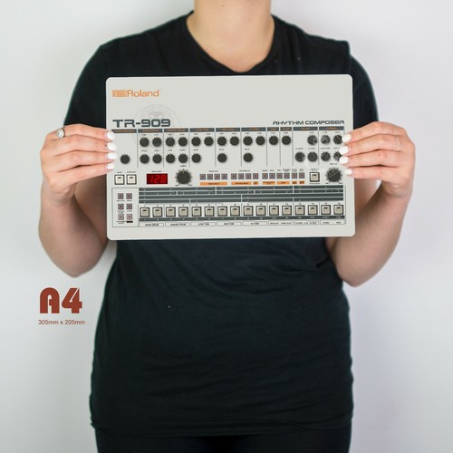 TR909 Drum Machine Retro Synth Music Producer TB303 808 Akai Vintage Man Cave - Picture 2 of 4