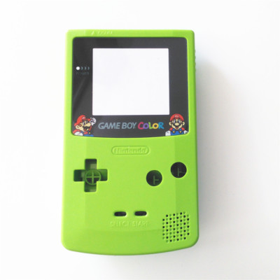 Ersatz GBC Gameboy Color Farbe Konsole Gehäuse Hülle Super Mario - Grün