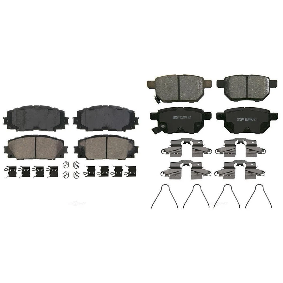 Pastilla de freno de disco delantera trasera Wagner 2X para TOYOTA PRIUS 2010-2015_WT Foto 2 de 4