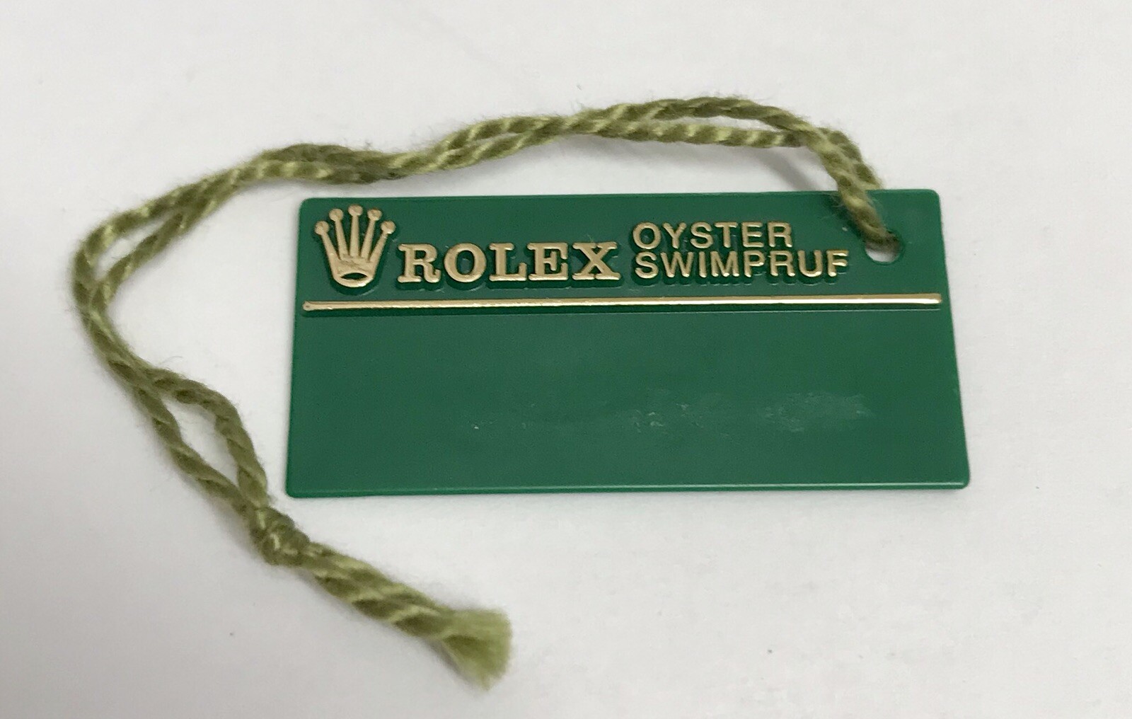 Rolex Green Tag Hangtag Oyster Swimpruf W780226 Submariner GMT Explorer 1994 1995